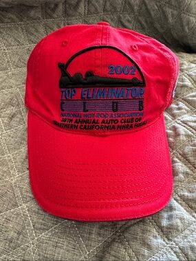 Top Eliminator 2002 Embroidered Red Baseball Cap